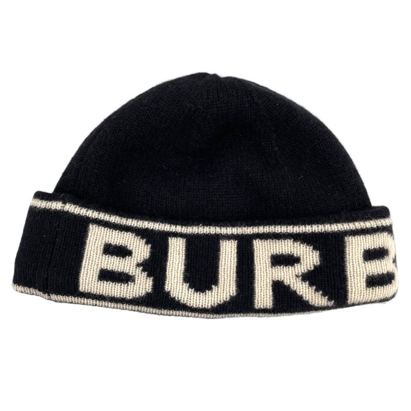 Burberry Logo Cap in Black Wool - A Timeless Classic