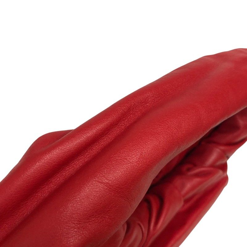 Bottega Veneta Red Leather Shoulder Pouch - Timeless Elegance
