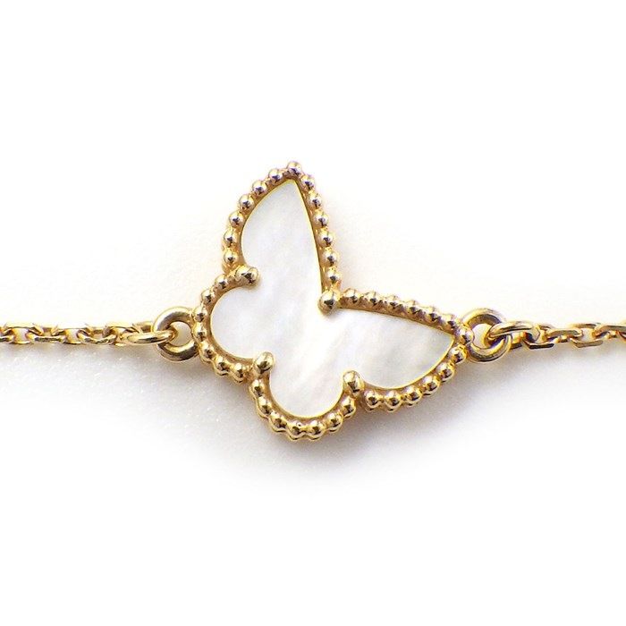 Van Cleef & Arpels Sweet Butterfly Bracelet in K18 Yellow Gold