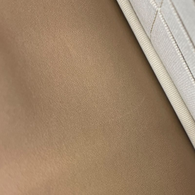 CHANEL Matelassé Coco Ball Chain Wallet - White & Gold Hardware