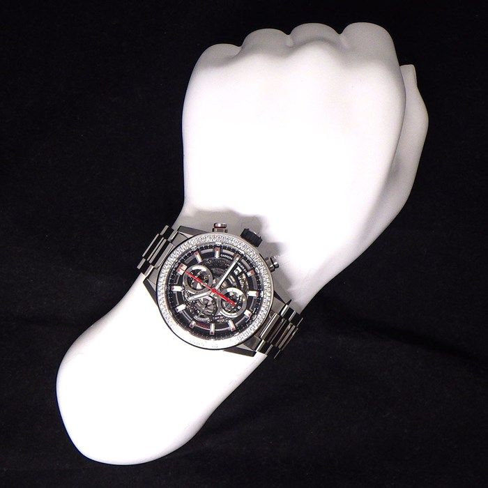 TAG Heuer Carrera Calibre 01 with Diamond Bezel - Exquisite Timepiece