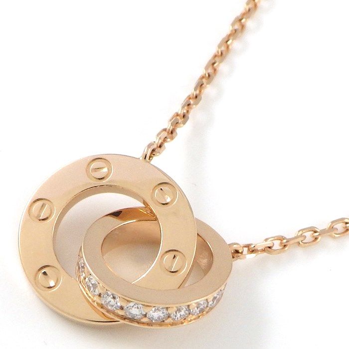 Cartier Love Necklace B7224528 with 0.30ct Diamonds in K18 Pink Gold