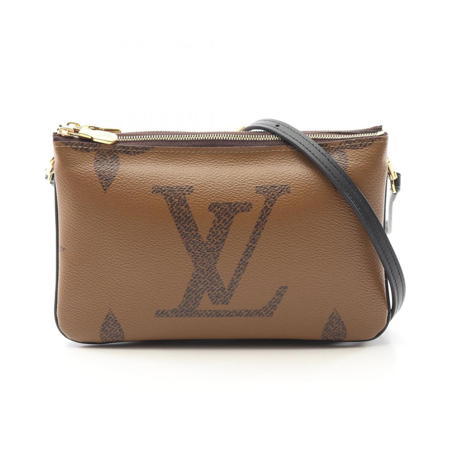 Louis Vuitton Monogram Giant Reverse Double Zip Shoulder Bag