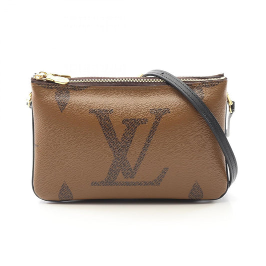 Louis Vuitton Monogram Giant Reverse Double Zip Shoulder Bag