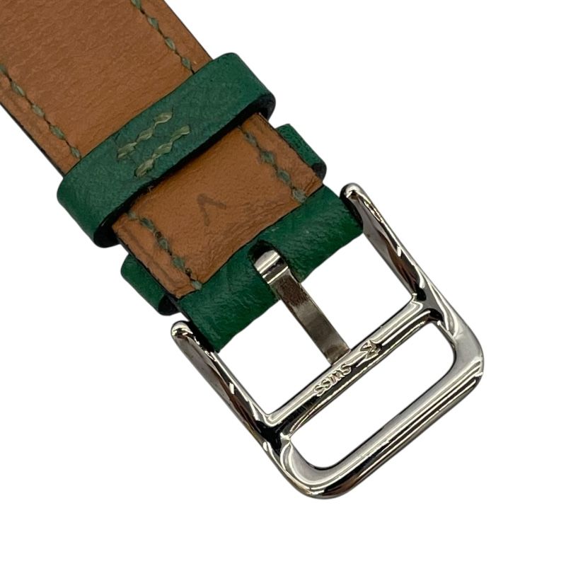 HERMES H-Watch HH1.210 - Exquisite Green Square Timepiece