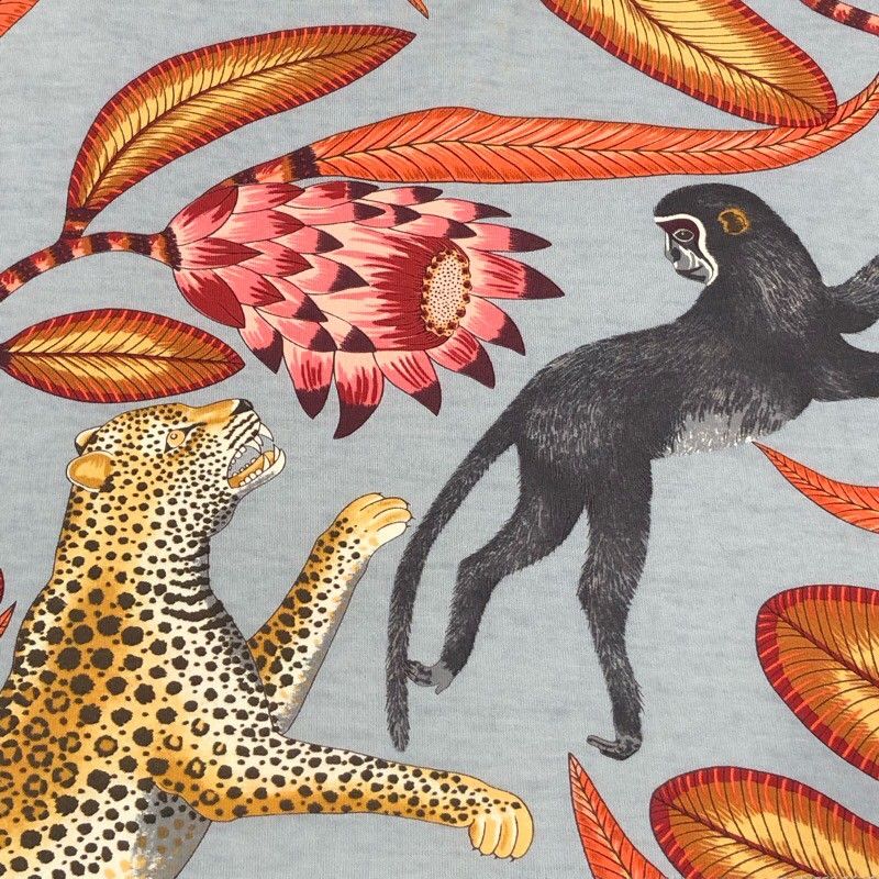 HERMES Signature Pattern Cotton T-Shirt for Women