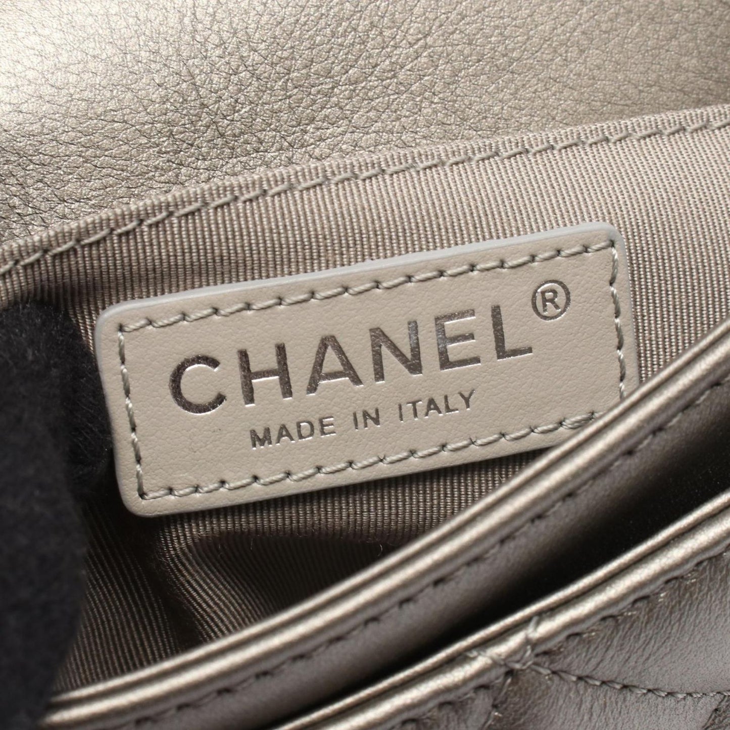 CHANEL Matelassé Silver Leather Shoulder Bag AP2344 - Timeless Elegance