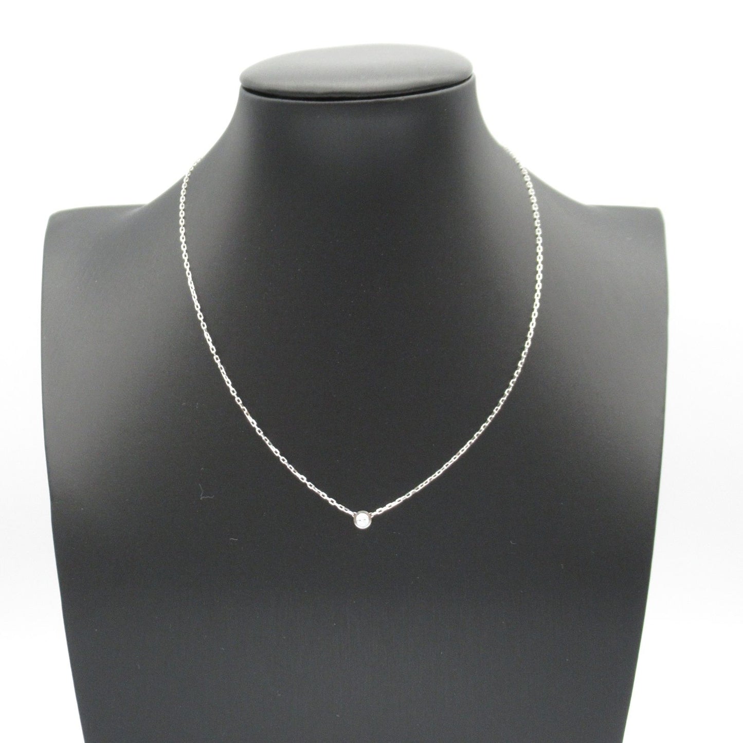 CARTIER Amour Necklace in 18K White Gold with Diamonds