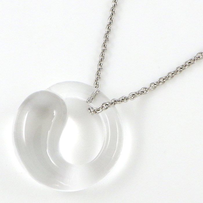 Tiffany & Co. Eternal Circle Necklace with Rock Crystal in Platinum