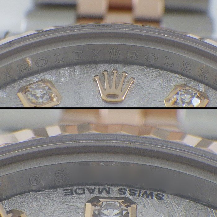 Rolex Datejust 179171G Meteorite Dial - K18 Pink Gold & Stainless Steel