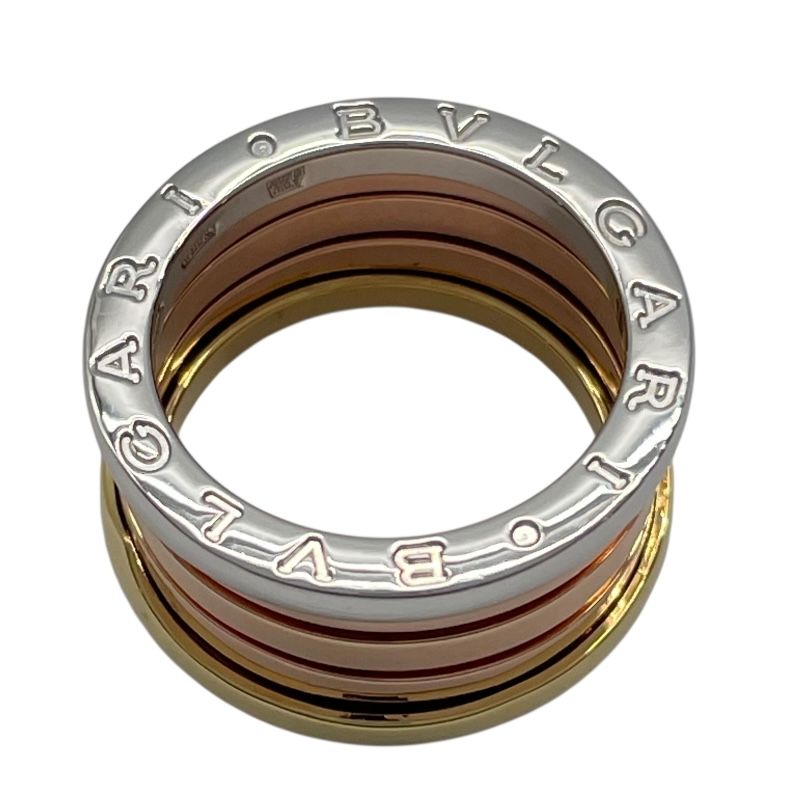 BVLGARI B.zero1 Perfect Mystery Ring in K18 Yellow, Pink & White Gold
