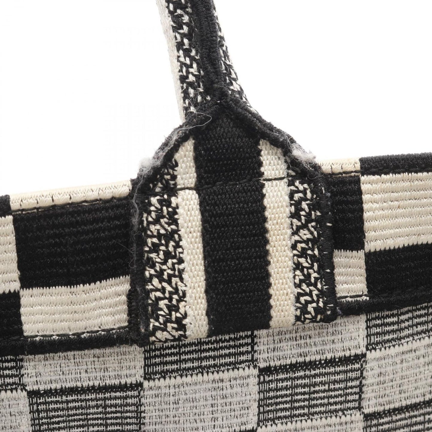 Dior Book Tote Large in Black & White Canvas - Timeless Elegance
