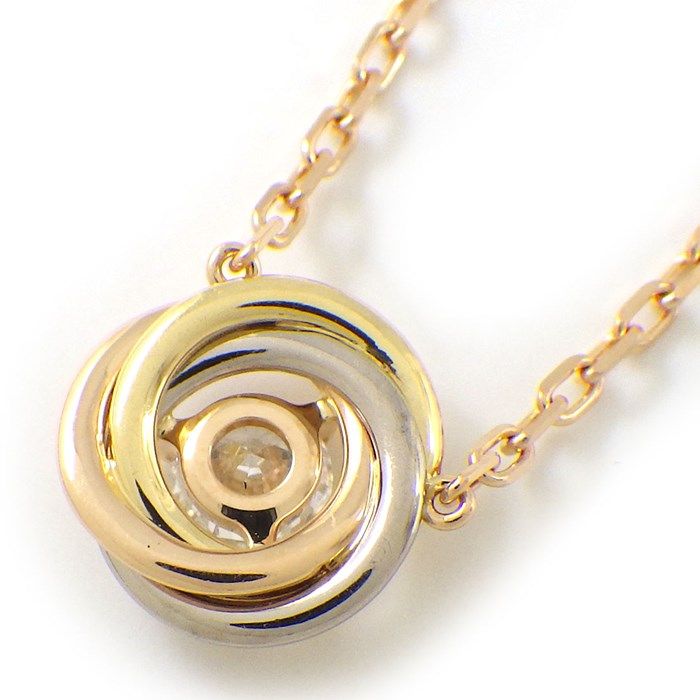 Cartier Trinity Necklace with Diamond - 18K Gold Tri-Color Elegance