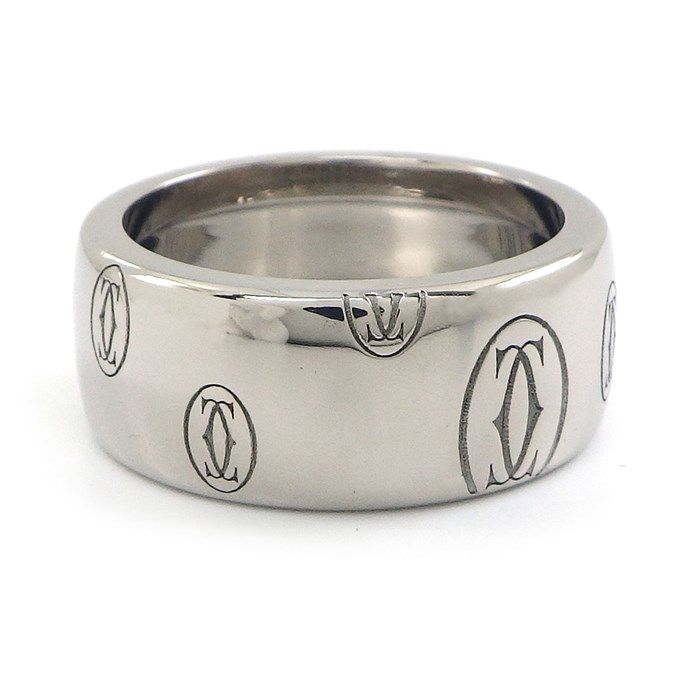 Cartier Happy Birthday Ring in K18 White Gold - Size 10