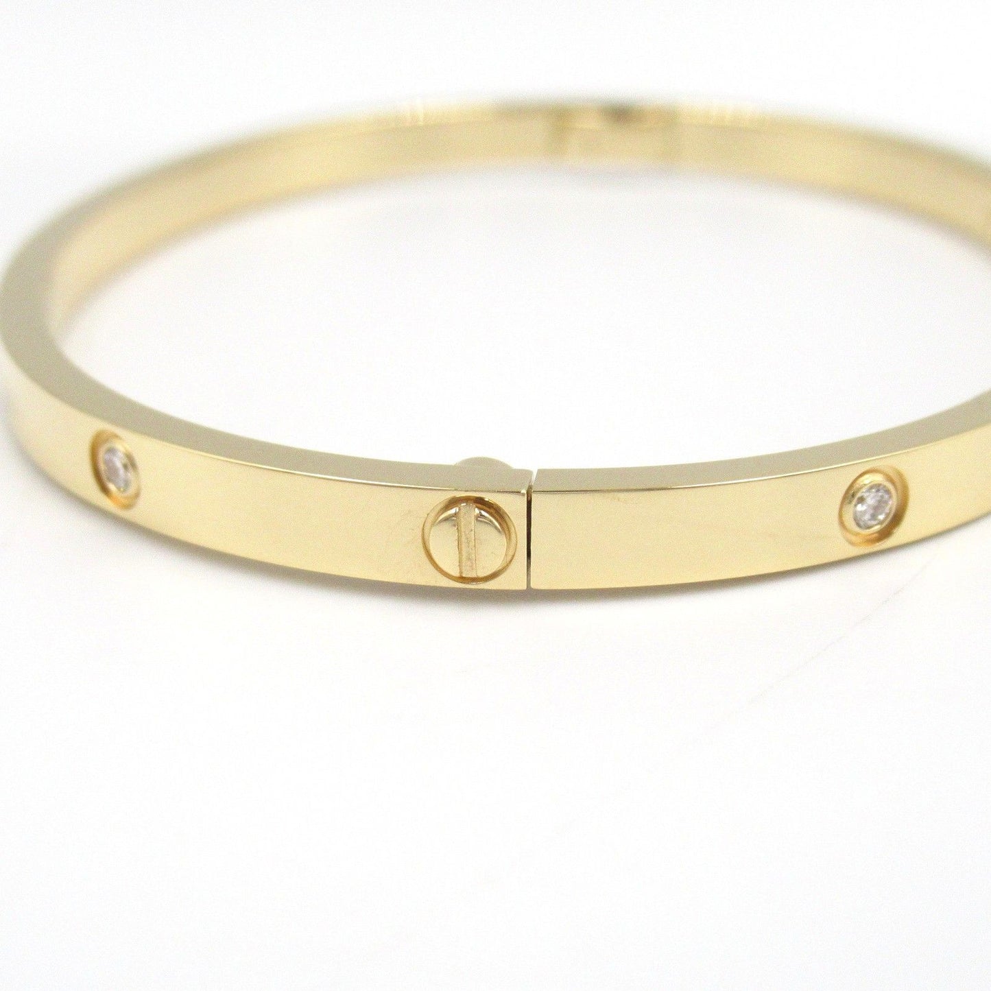 CARTIER Love Bracelet SM 10PD in 18K Yellow Gold with Diamonds