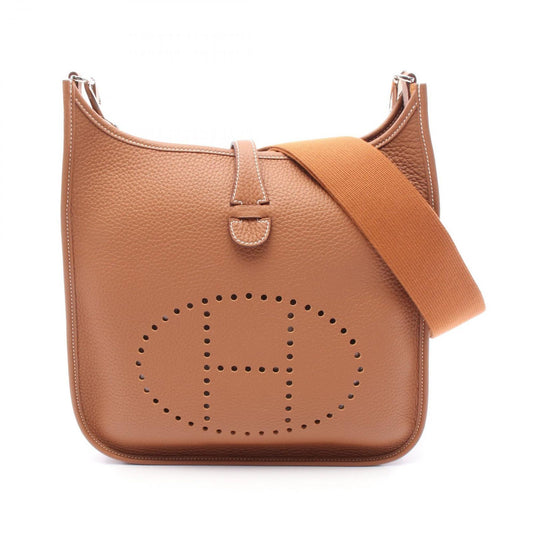 HERMES Evelyne 3 PM Shoulder Bag in Gold Leather - Exquisite Craftsmanship