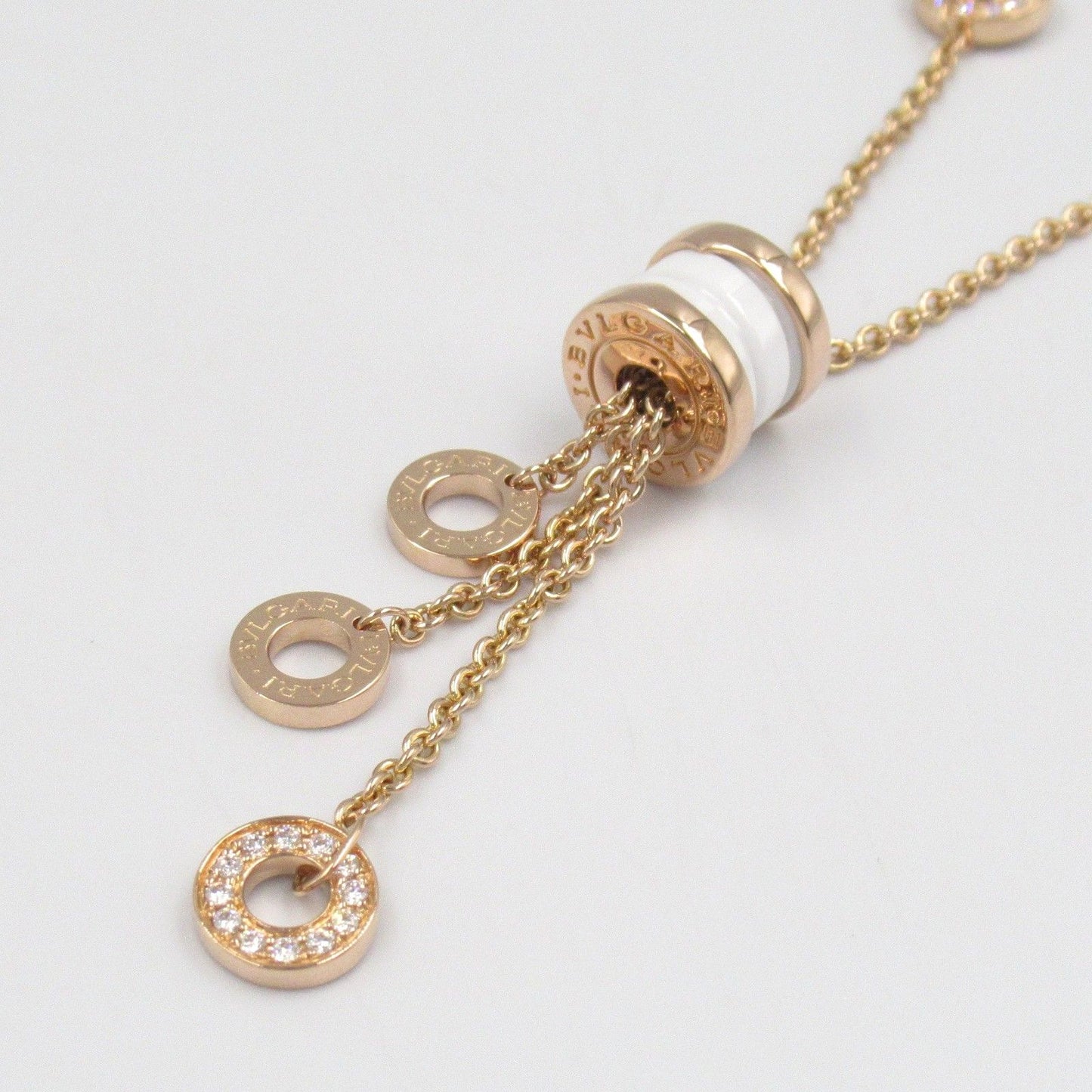 BVLGARI B-zero1 Element Necklace in K18PG & Ceramic