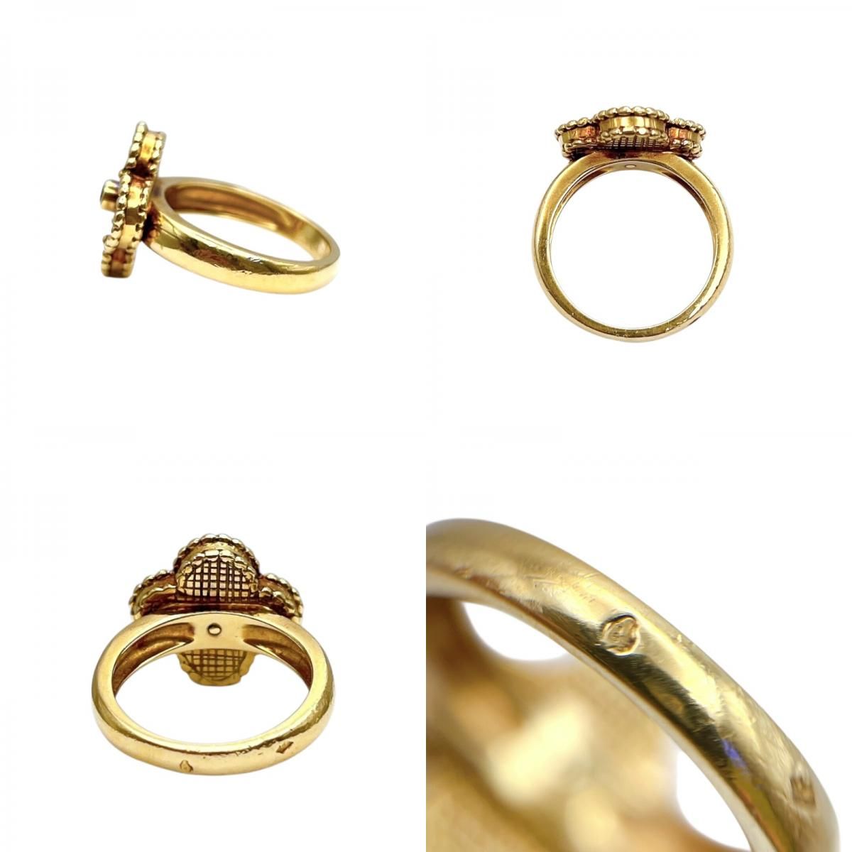 Van Cleef & Arpels Vintage Alhambra Ring in K18 Gold & MOP
