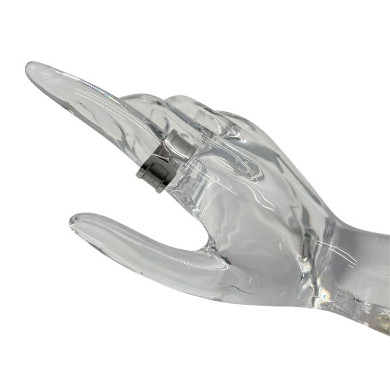 Cartier C2 Ring LM in K18 White Gold - Exquisite Luxury