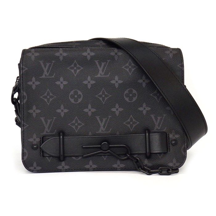 Louis Vuitton Steamer M45585 Black Monogram Eclipse Shoulder Bag