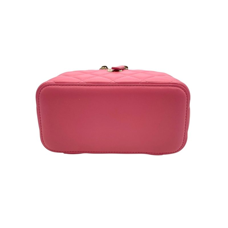 CHANEL Vanity Shoulder Bag AP1341 - Pink Lambskin with Gold Hardware