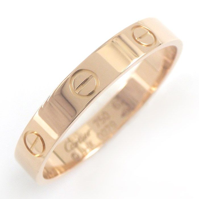 Cartier Love Ring Small Model in K18 Pink Gold - Size 21.5