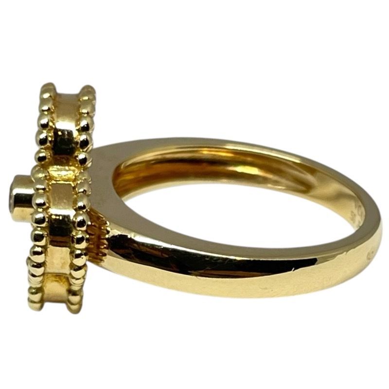 Van Cleef & Arpels Vintage Alhambra 1P Diamond Ring MOP 750