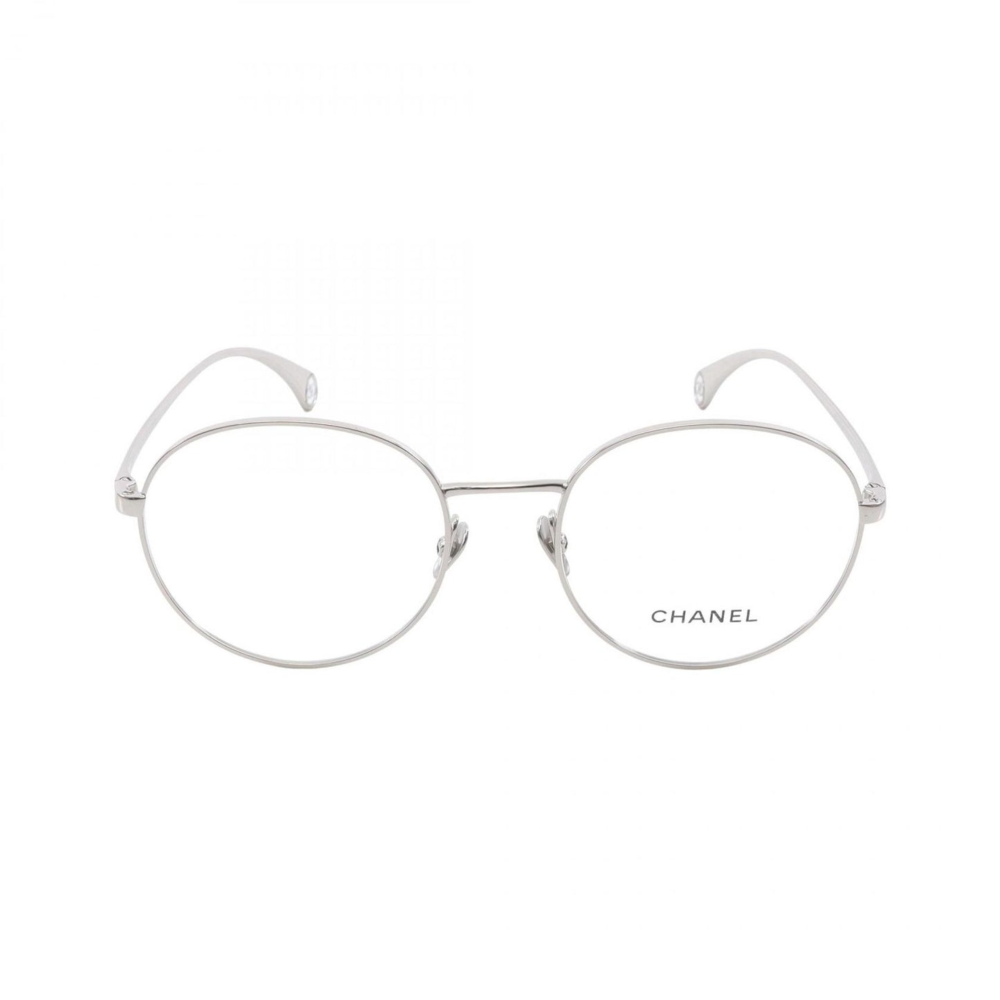 CHANEL Oval Shape Optical Glasses 2209 - Silver Elegance