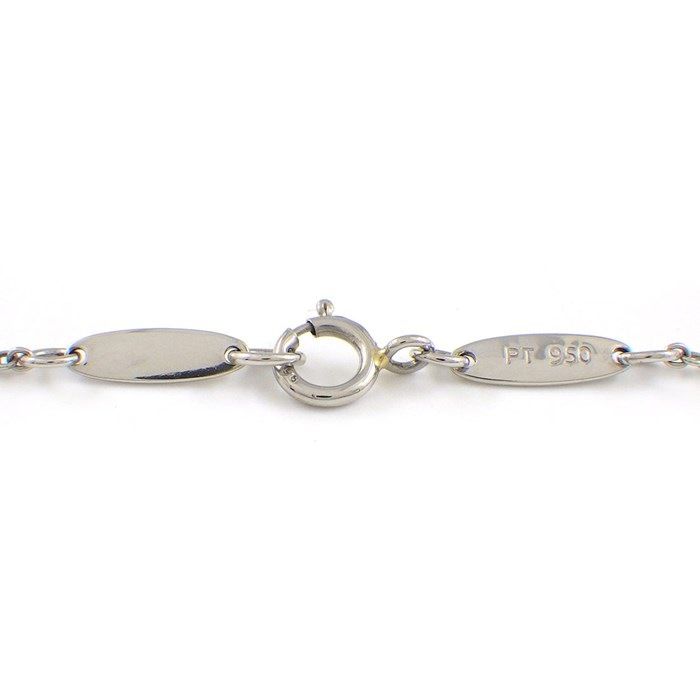 Tiffany & Co. Tear Drop Rock Crystal Necklace in Platinum PT950