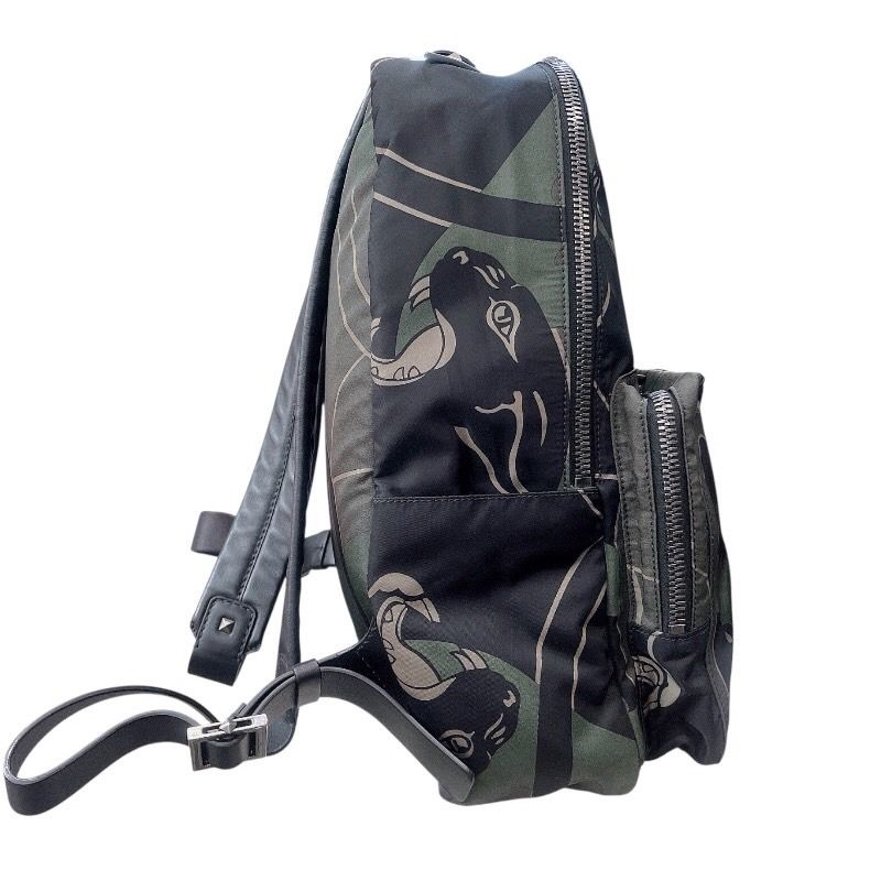 VALENTINO Nylon Backpack in Black & Khaki - Exclusive Men's Design