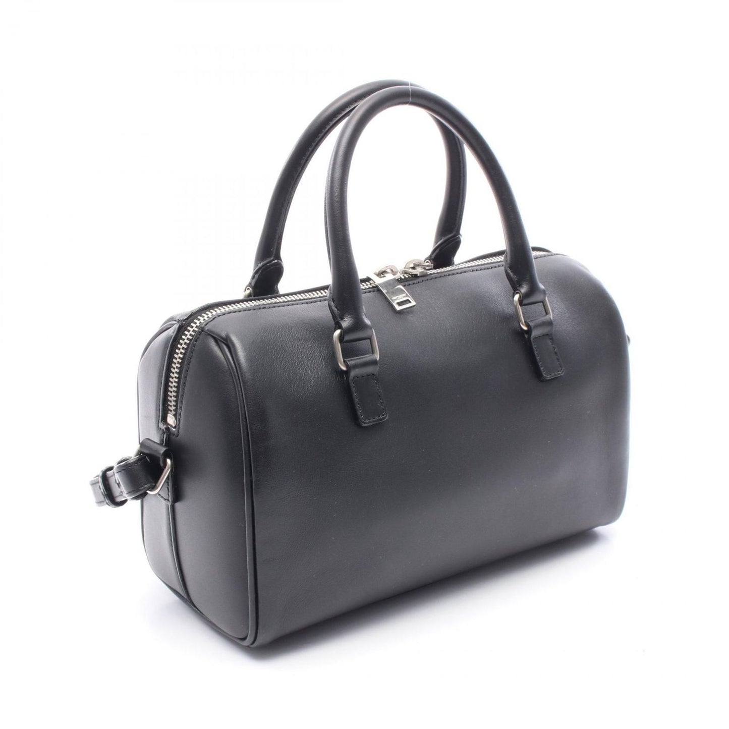 Yves Saint Laurent Baby Duffle Handbag in Black Leather