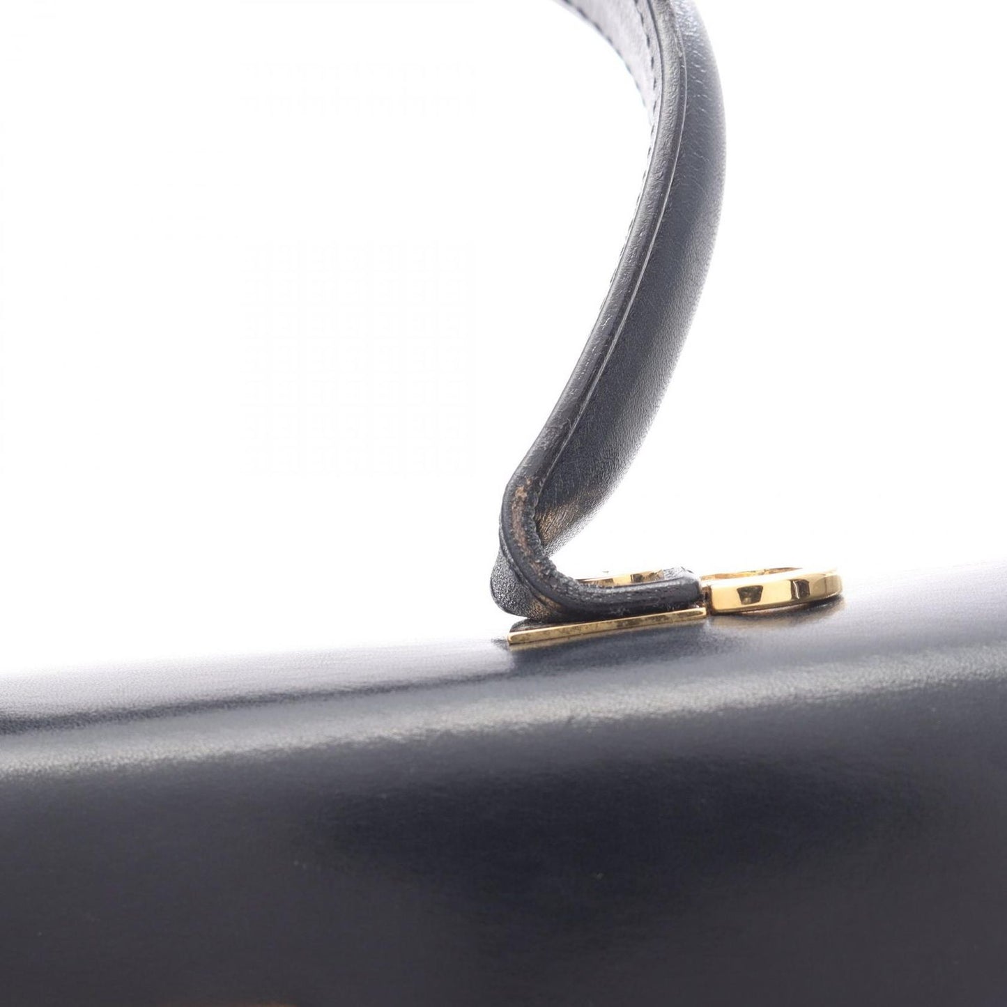 Salvatore Ferragamo Gancini Handbag in Navy Leather - Timeless Elegance