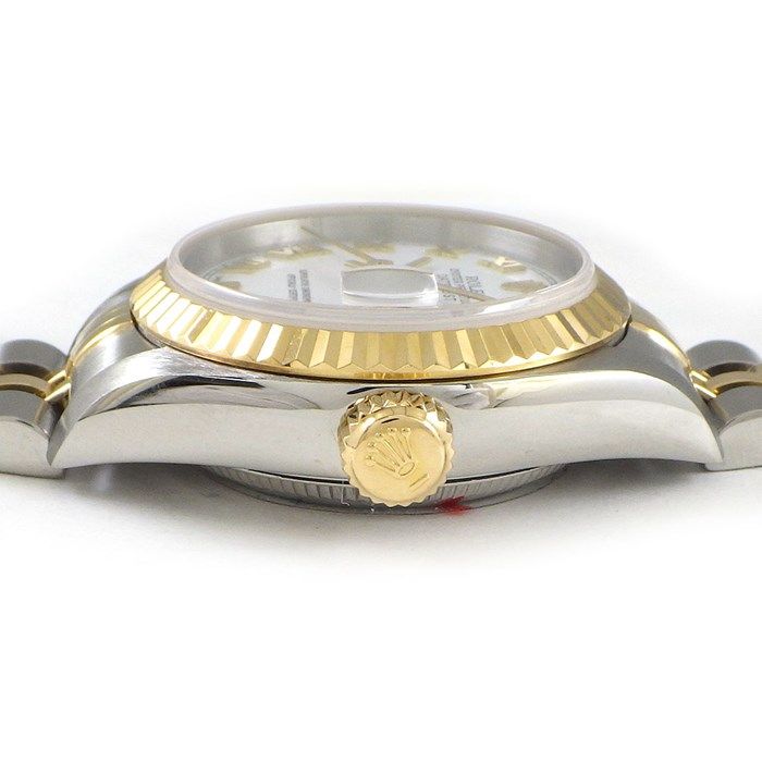 Rolex Datejust 79173 - 2001, Roman Index, White Dial, K18YG & SS
