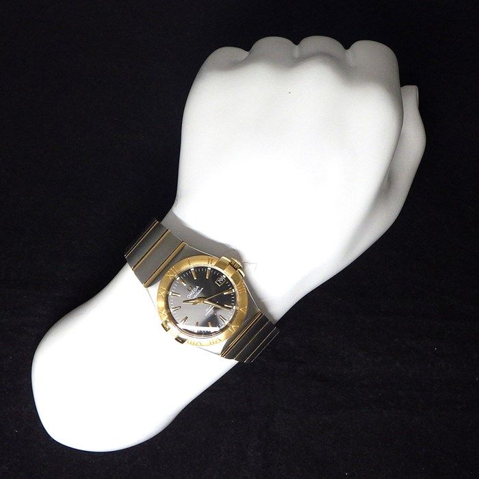OMEGA Constellation Automatic Watch - 35mm Grey Dial, K18YG & SS