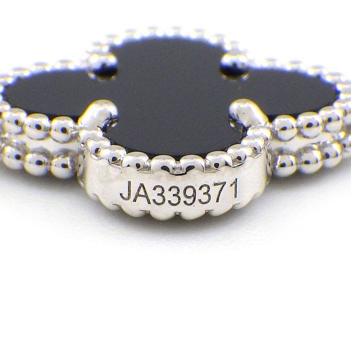 Van Cleef & Arpels Vintage Alhambra Long Necklace with Onyx & Diamonds