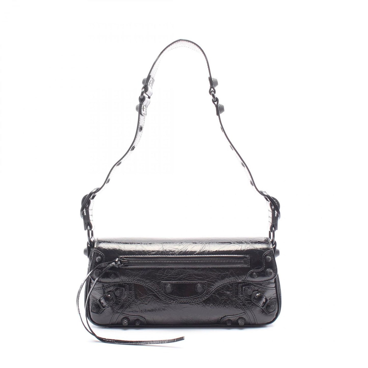 BALENCIAGA Le Cagole S Shoulder Bag in Black Leather - New