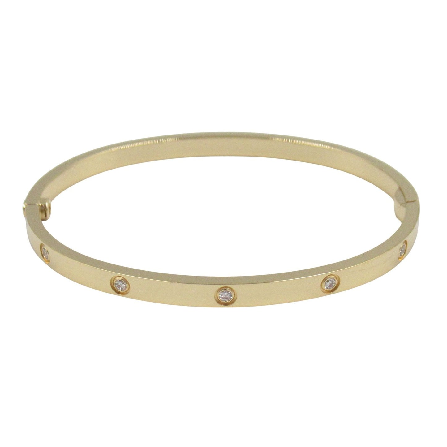 CARTIER Love Bracelet SM 10PD in 18K Yellow Gold with Diamonds