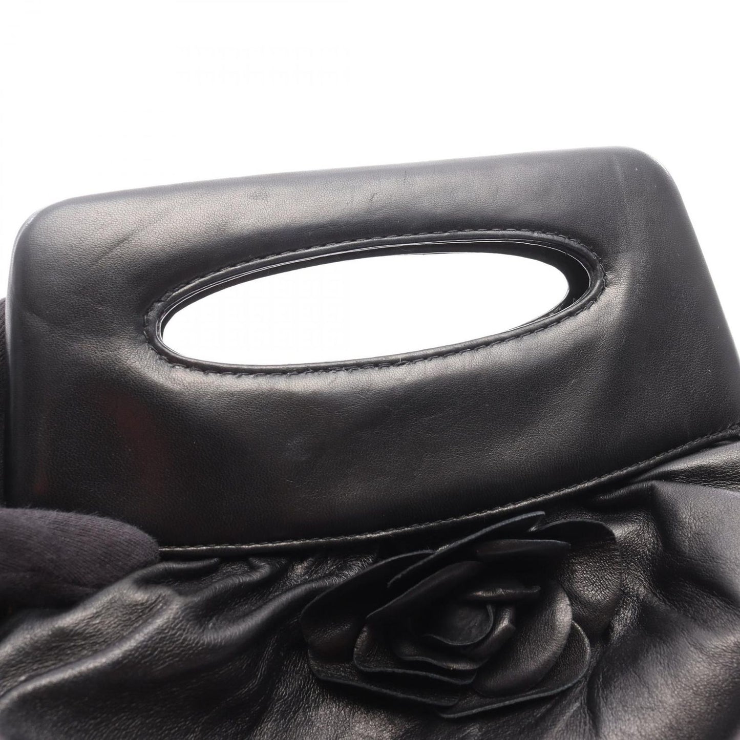 CHANEL Camellia Handbag in Black Lambskin - Timeless Elegance