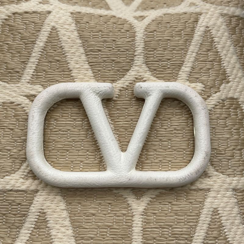 Valentino Mini Bucket Bag in Beige Canvas - Exquisite Craftsmanship