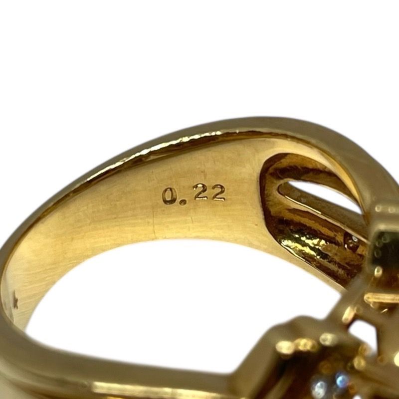 TASAKI K18YG Garnet Ring with Diamonds - Exquisite Craftsmanship