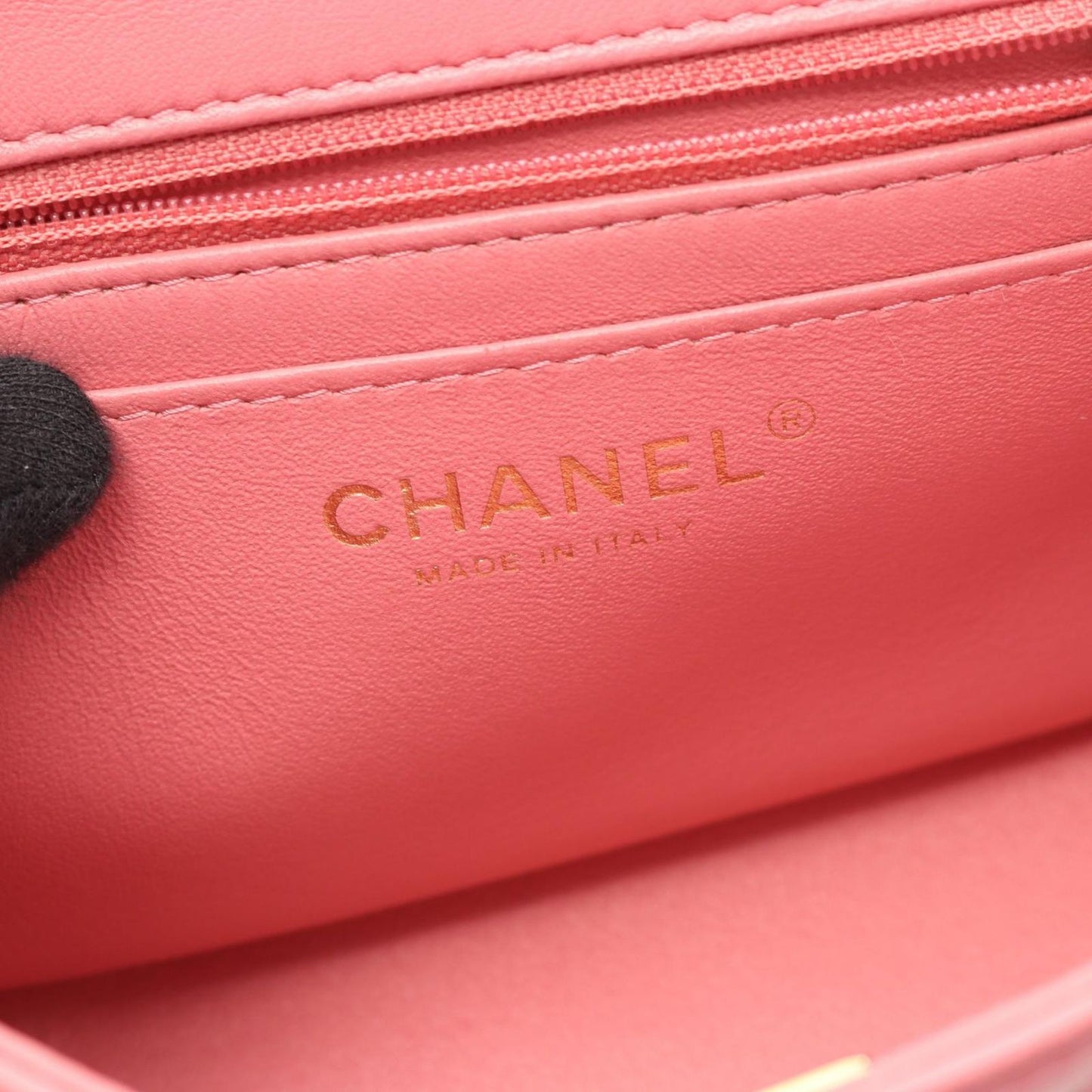 CHANEL Mini Matelassé Shoulder Bag in Pink Lambskin - A35200