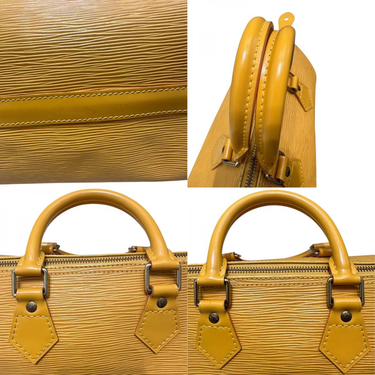 Louis Vuitton Speedy 25 Epi Leather Handbag in Tassili Yellow
