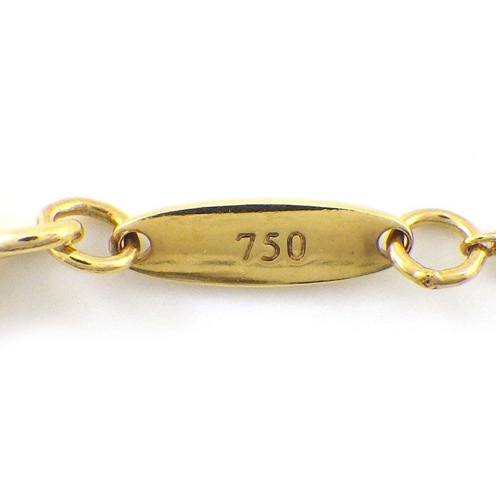 Tiffany & Co. K18YG Tear Drop Necklace - Exquisite Elegance