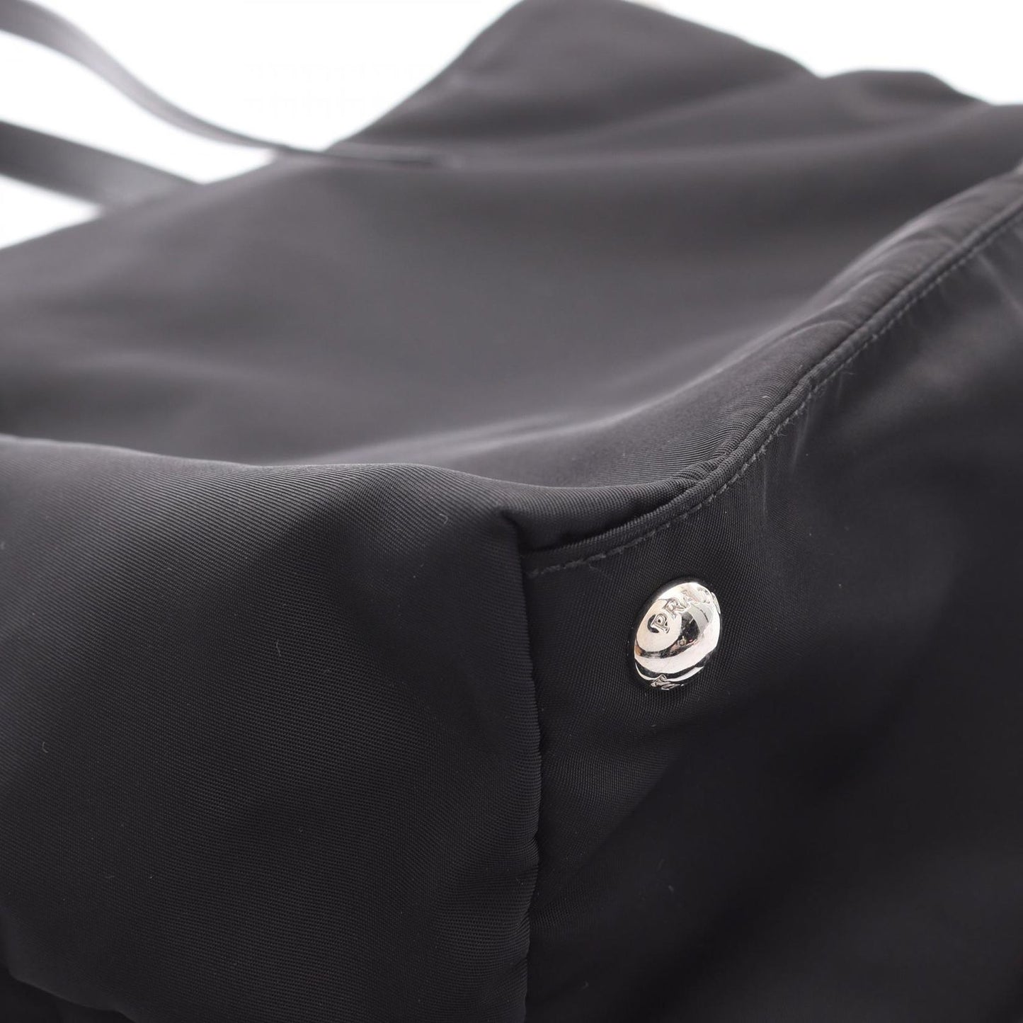 PRADA Black Nylon & Saffiano Leather 2-Way Tote Bag