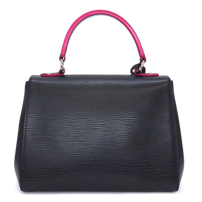 Louis Vuitton Cluny BB Handbag in Black & Pink Epi Leather