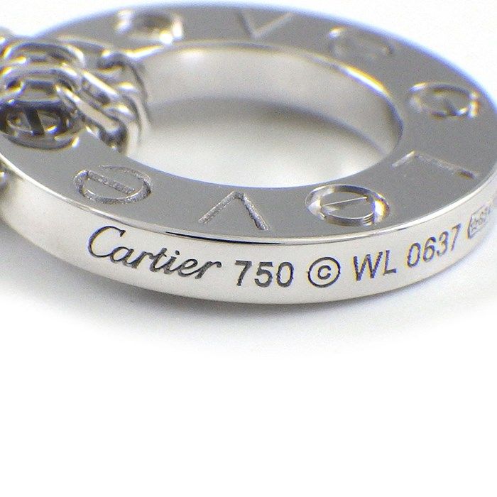 Cartier Love Necklace B7219400 with Diamonds in K18 White Gold
