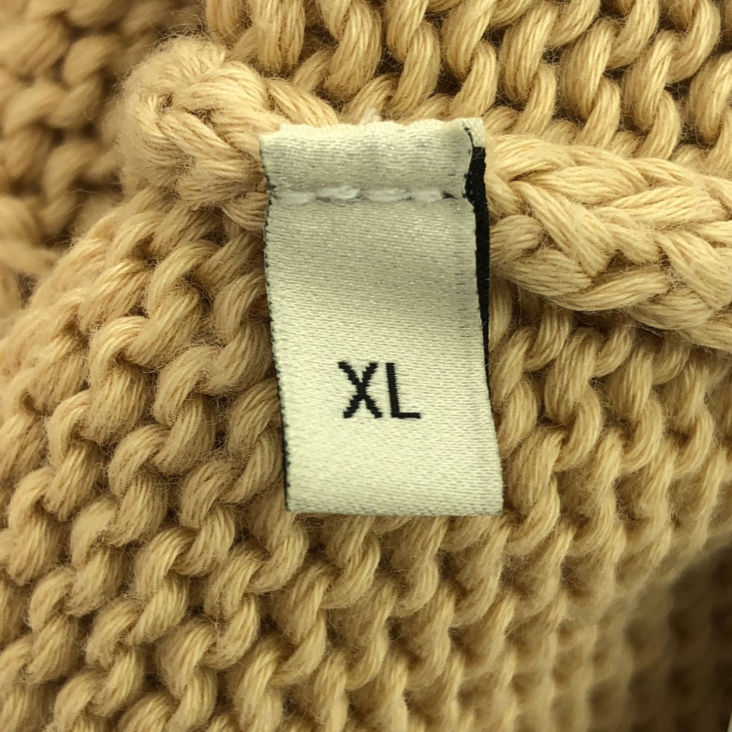 GUCCI Beige Cotton Cardigan - Timeless Elegance in XL