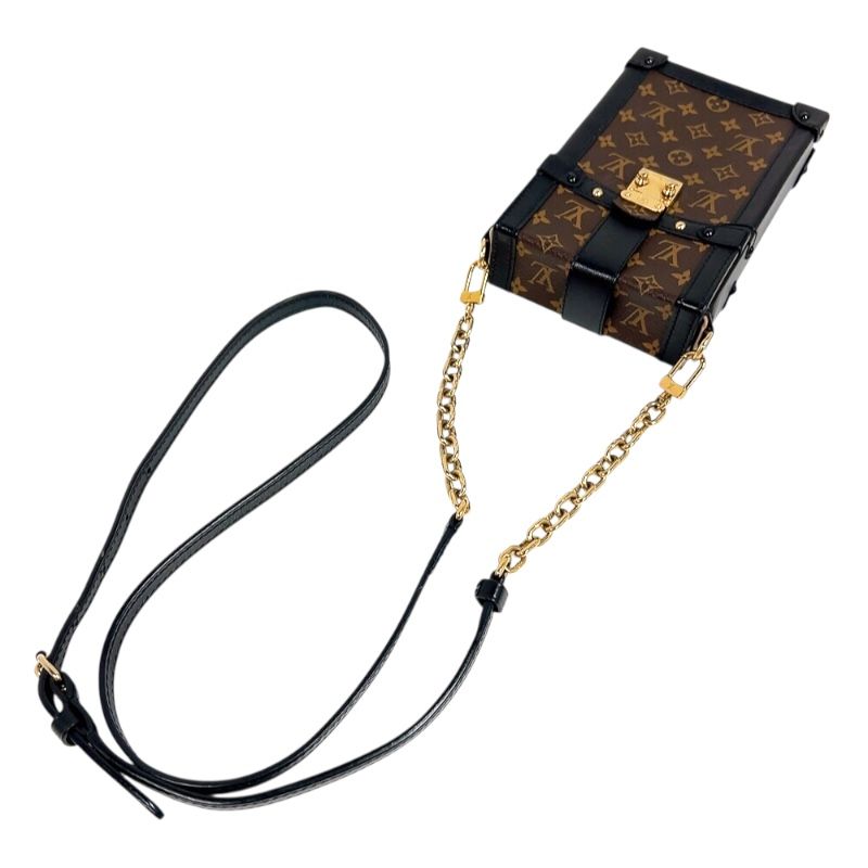 Louis Vuitton Monogram Reverse Pochette Trunk Vertical - Brown & Gold