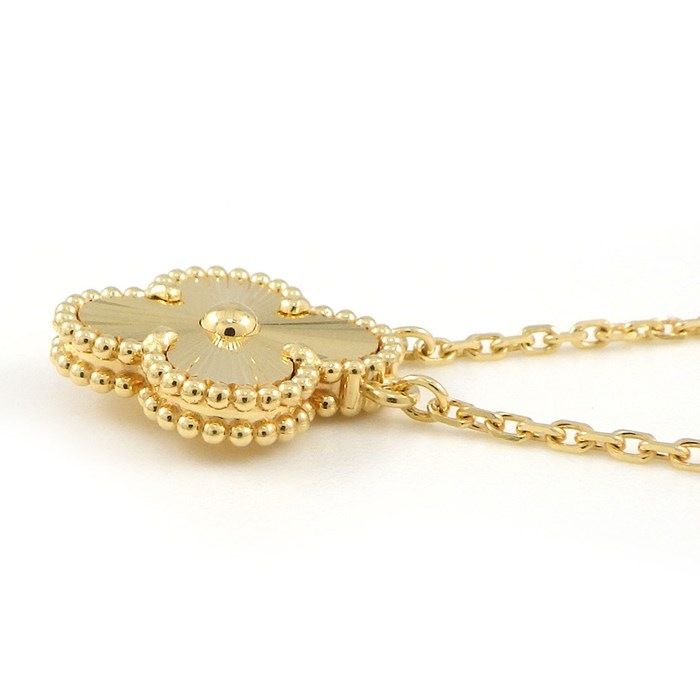 Van Cleef & Arpels Vintage Alhambra Necklace in K18 Yellow Gold
