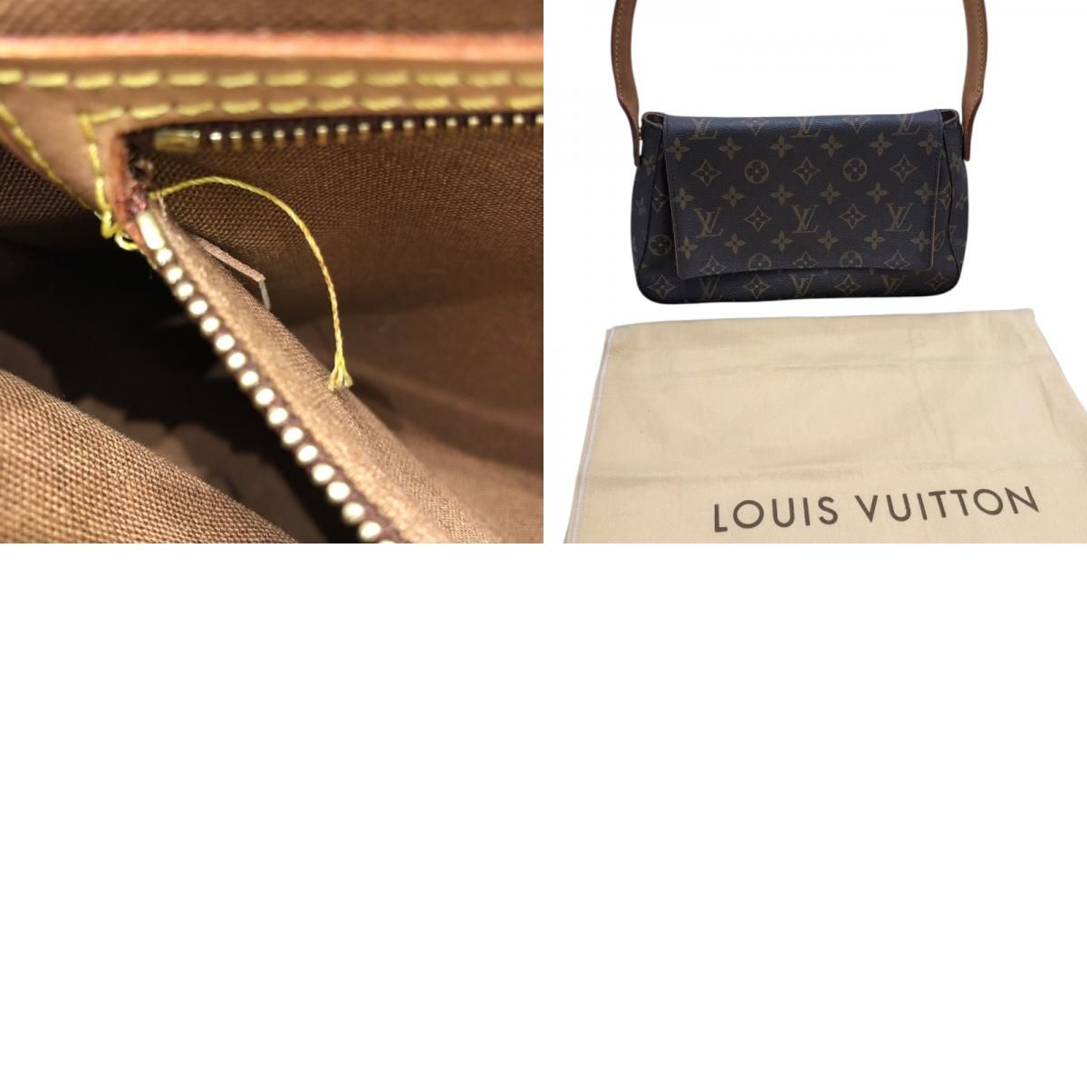 Louis Vuitton Mini Looping M51147 Monogram Canvas Handbag - Brown